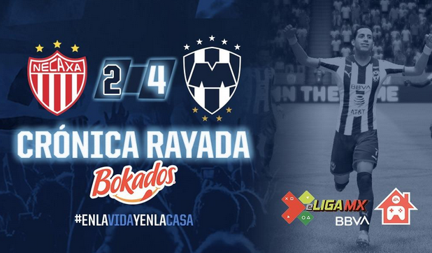 GANA RAYADOS A NECAXA… PERO EN PARTIDO VIRTUAL