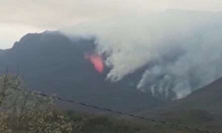 AVIÓN DC-10 COMBATE INCENDIO EN SIERRA DE LINARES