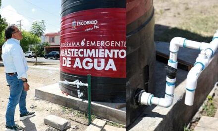 REPROCHA ESCOBEDO VANDALISMO EN TINACOS QUE SURTEN DE AGUA A LA CIUDADANÍA