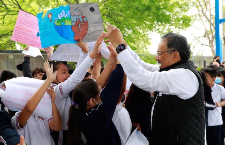 INICIA ESCOBEDO ENTRE ESTUDIANTESCAMPAÑA PARA EL CUIDADO DEL AGUA