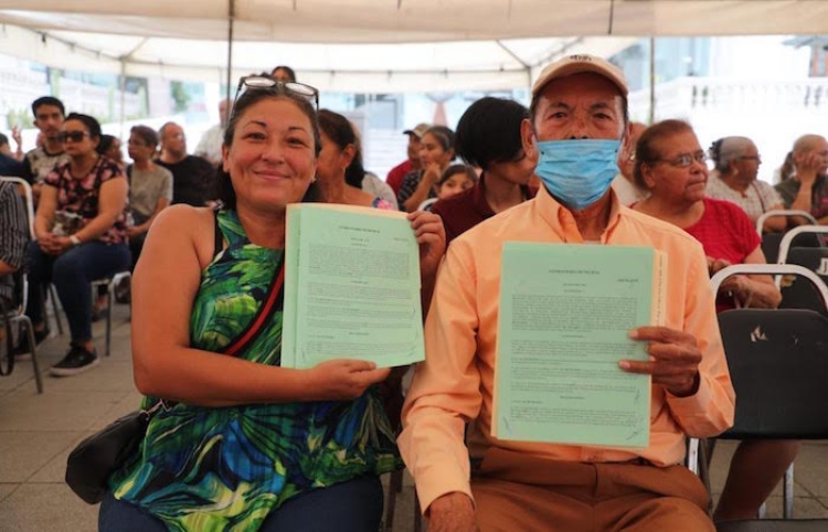 ENTREGA GUADALUPE DERECHO DE USO A CIUDADANOS