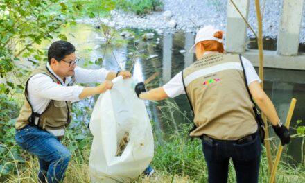 Realiza Municipio de Guadalupe Brigada de Limpieza en Márgenes de Río la Silla