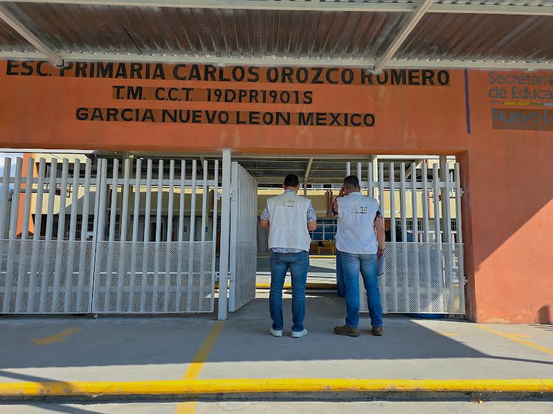 REALIZA CEDHNL RECORRIDO DE OBSERVACIÓN EN PLANTELES EDUCATIVOS