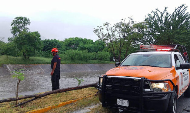 REALIZAN LABORES DE LIMPIEZA EN ARROYO EN GUADALUPE