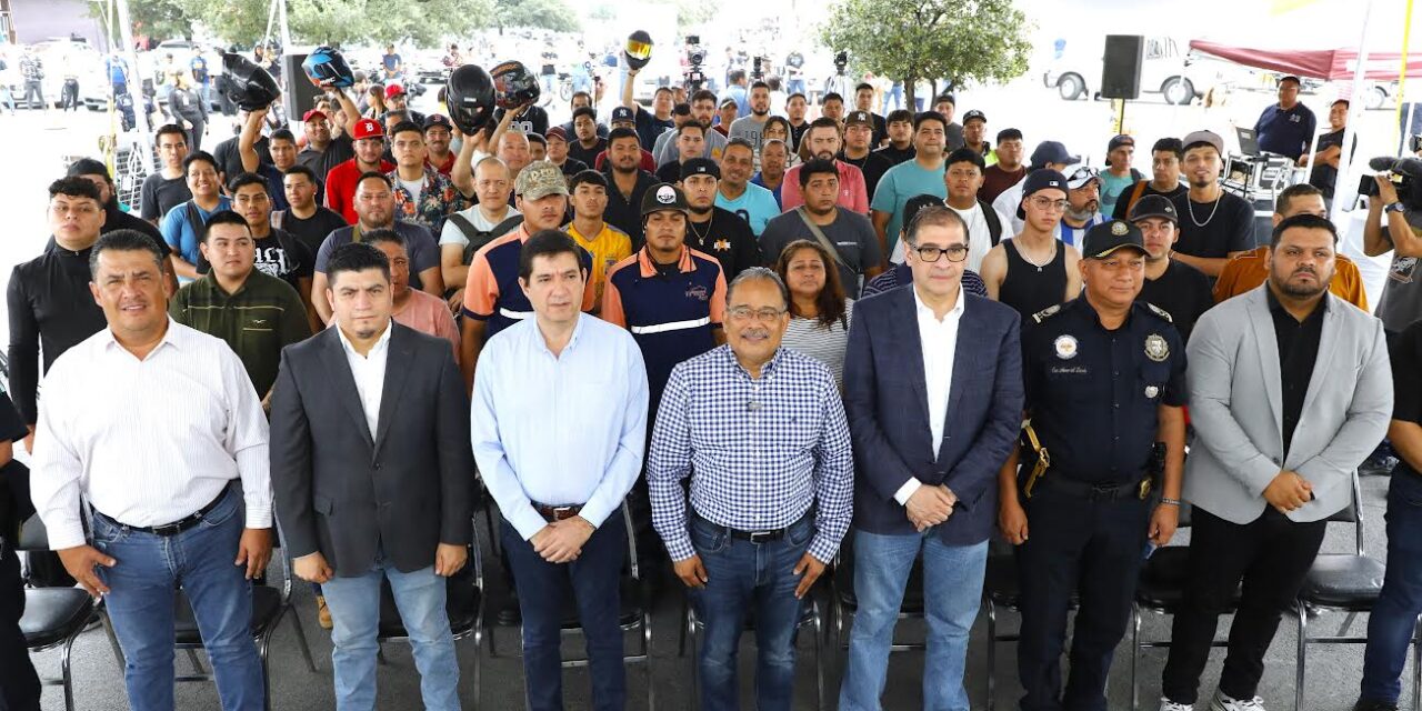 ARRANCA ESCOBEDO CAMPAÑAPARA REGULARIZAR MOTOCICLISTAS
