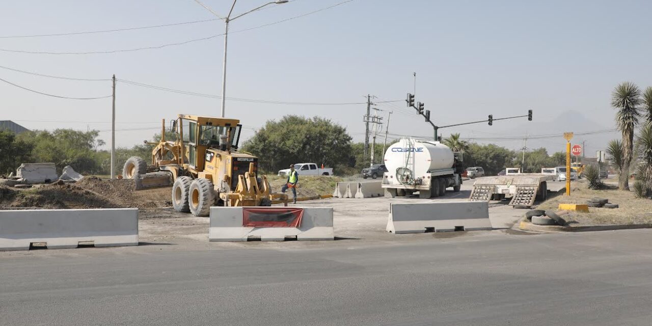 CONTINUAN ESCOBEDO TRABAJOS EN TRIÁNGULO NORTE