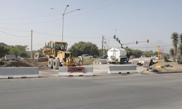 CONTINUAN ESCOBEDO TRABAJOS EN TRIÁNGULO NORTE