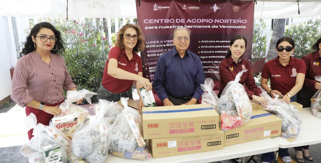 INSTALA ESCOBEDO CENTROS DE ACOPIO PARA VÍCTIMAS DEL TERREMOTO EN VENEZUELA