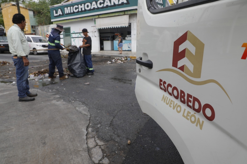 ACTIVA ESCOBEDO OPERATIVODE LIMPIEZA TRAS LLUVIAS